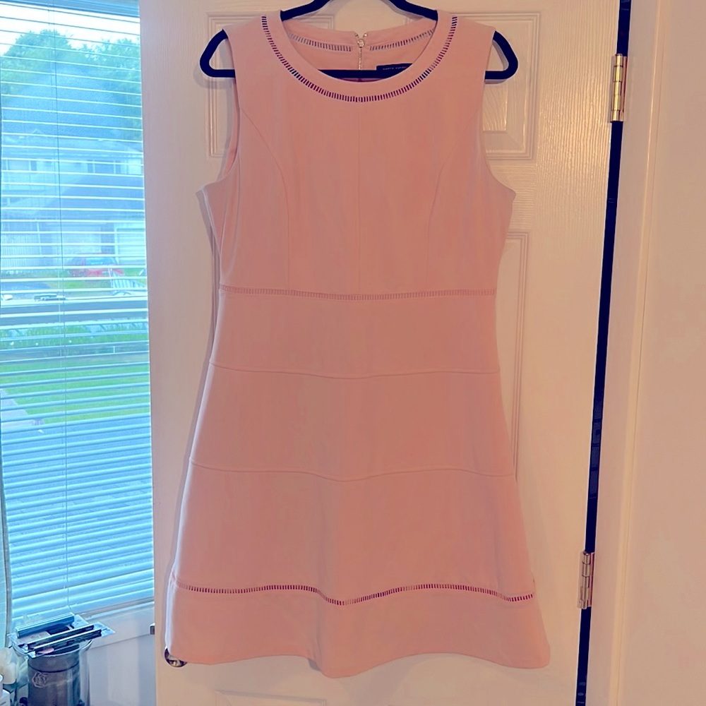 Pale pink Tommy Hilfiger sleeveless dress with back zipper